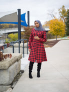 plaid tunic top Kabayare