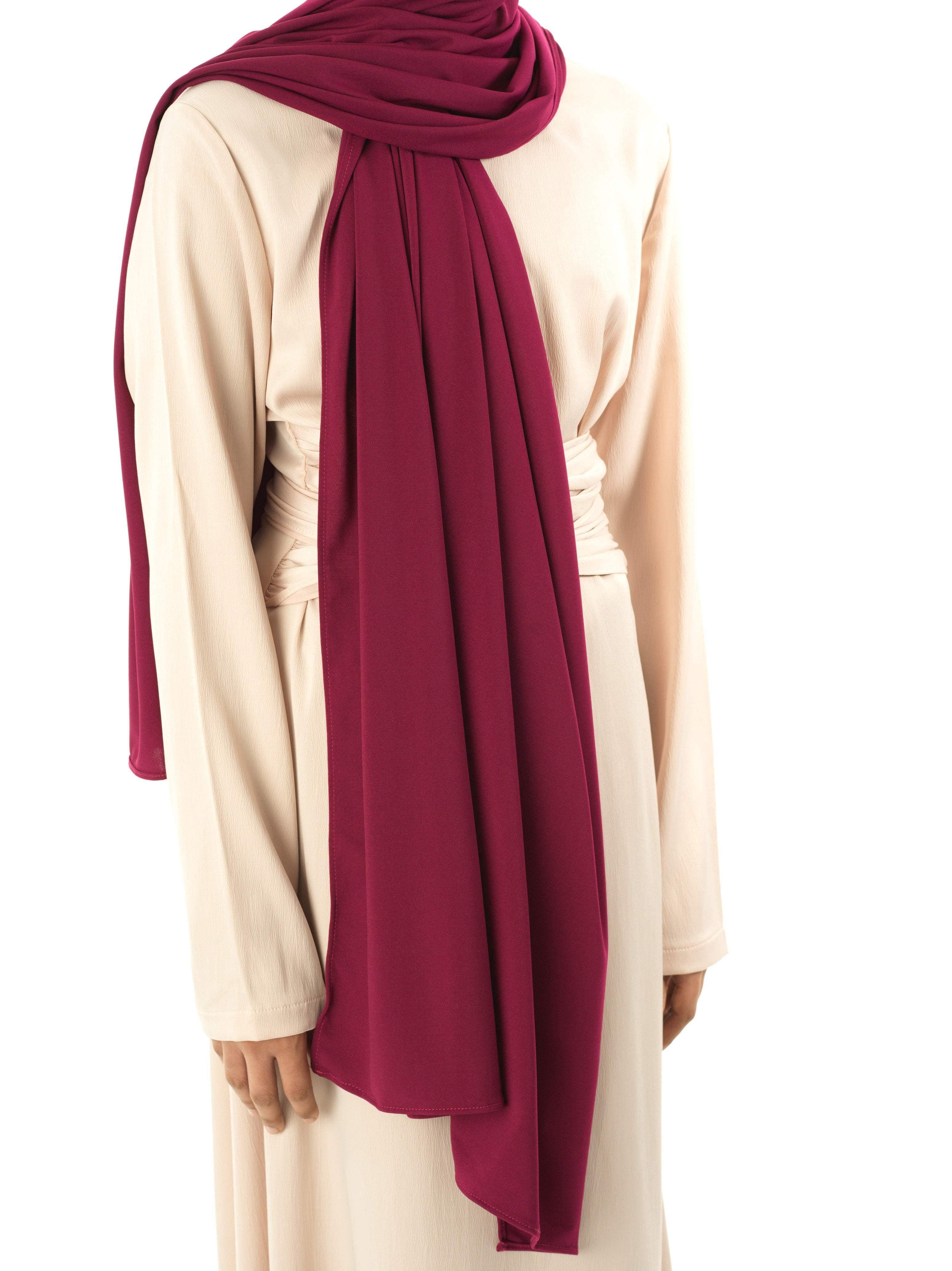 Plum Milk Silk Hijab Kabayare