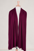 Plum Premium jersey hijab Kabayare