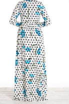 Polka dot and floral maxi dress Kabayare
