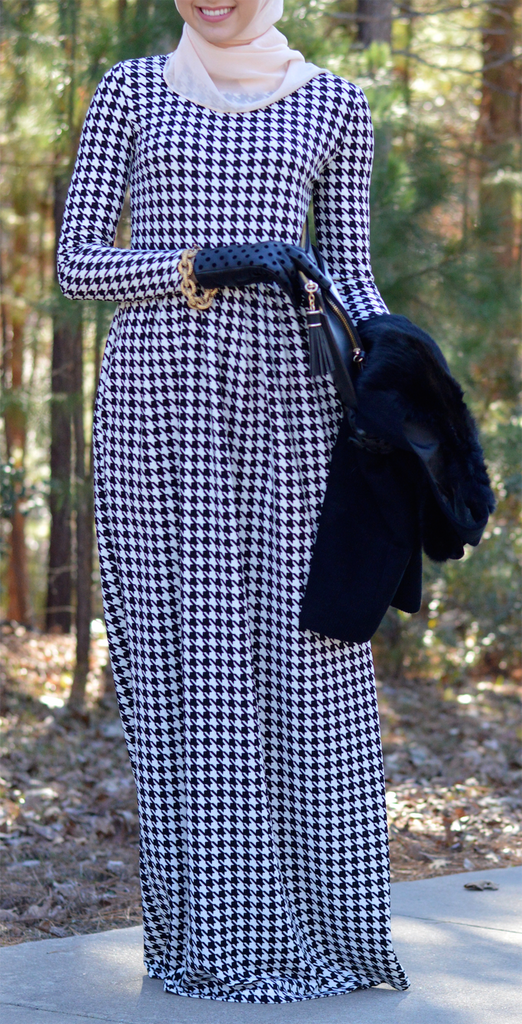 Ponte - De Roma / Houndstooth Maxi dress Kabayare