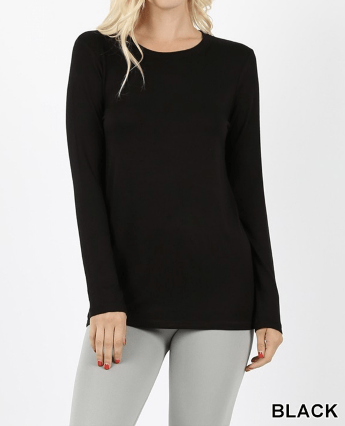 PREMIUM RAYON LONG SLEEVE ROUND NECK TEE Kabayare