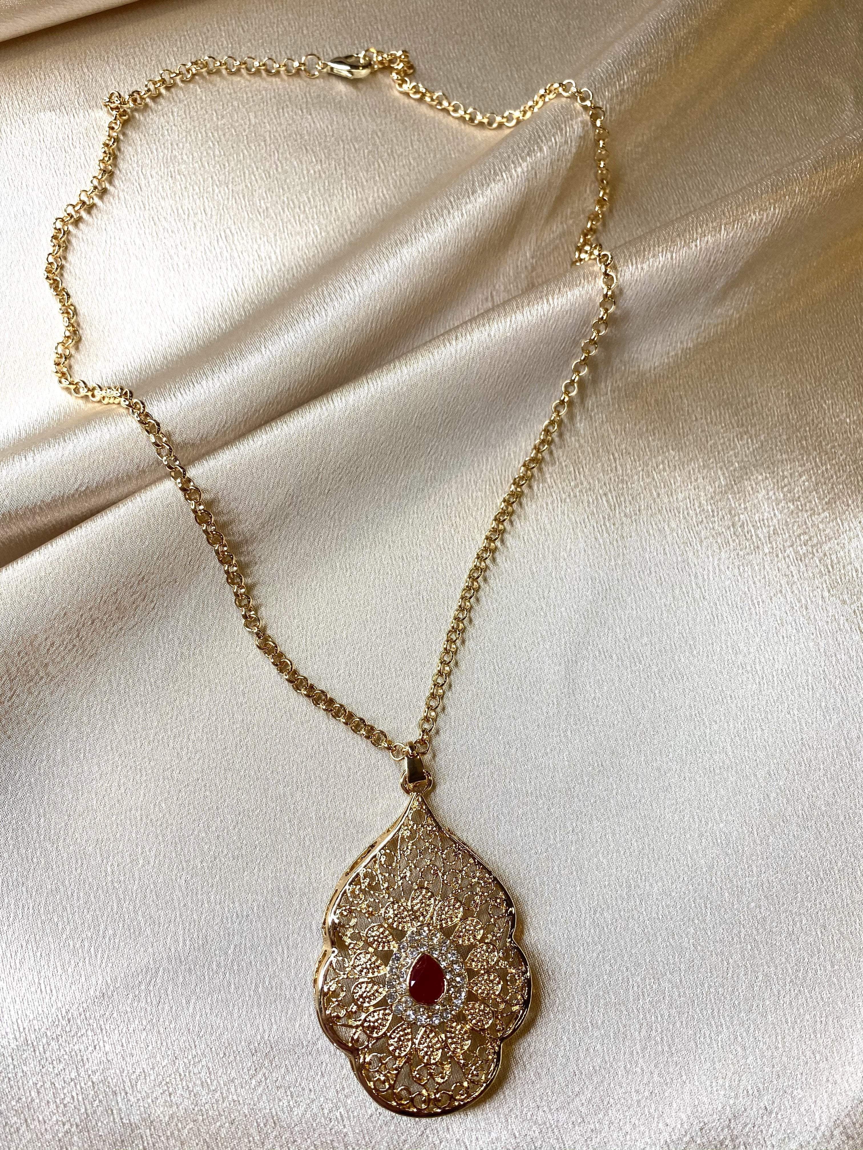 Princess Jasmine Statement Necklace Kabayare