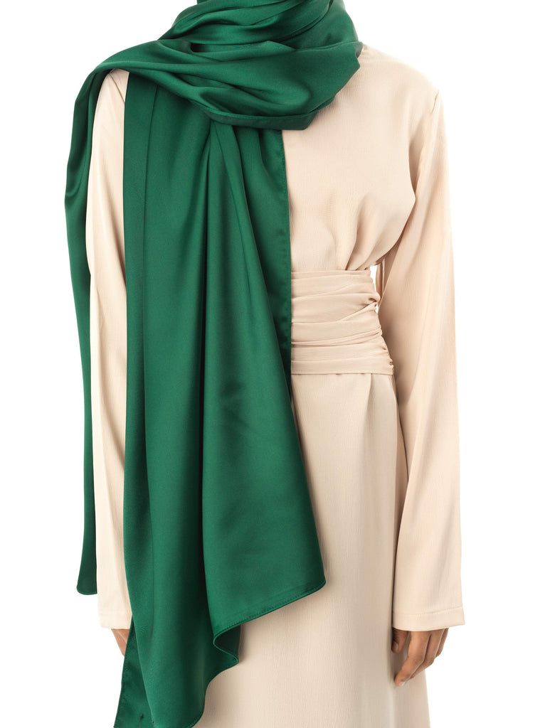 Pure luxury satin Hijab Kabayare