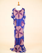 purple Checkered Bati Dress Kabayare