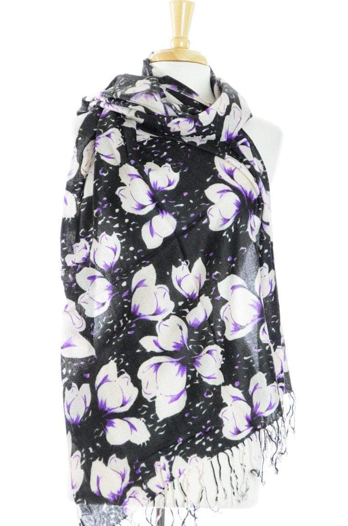 purple lea Acrylic Scarf Pashimina Kabayare