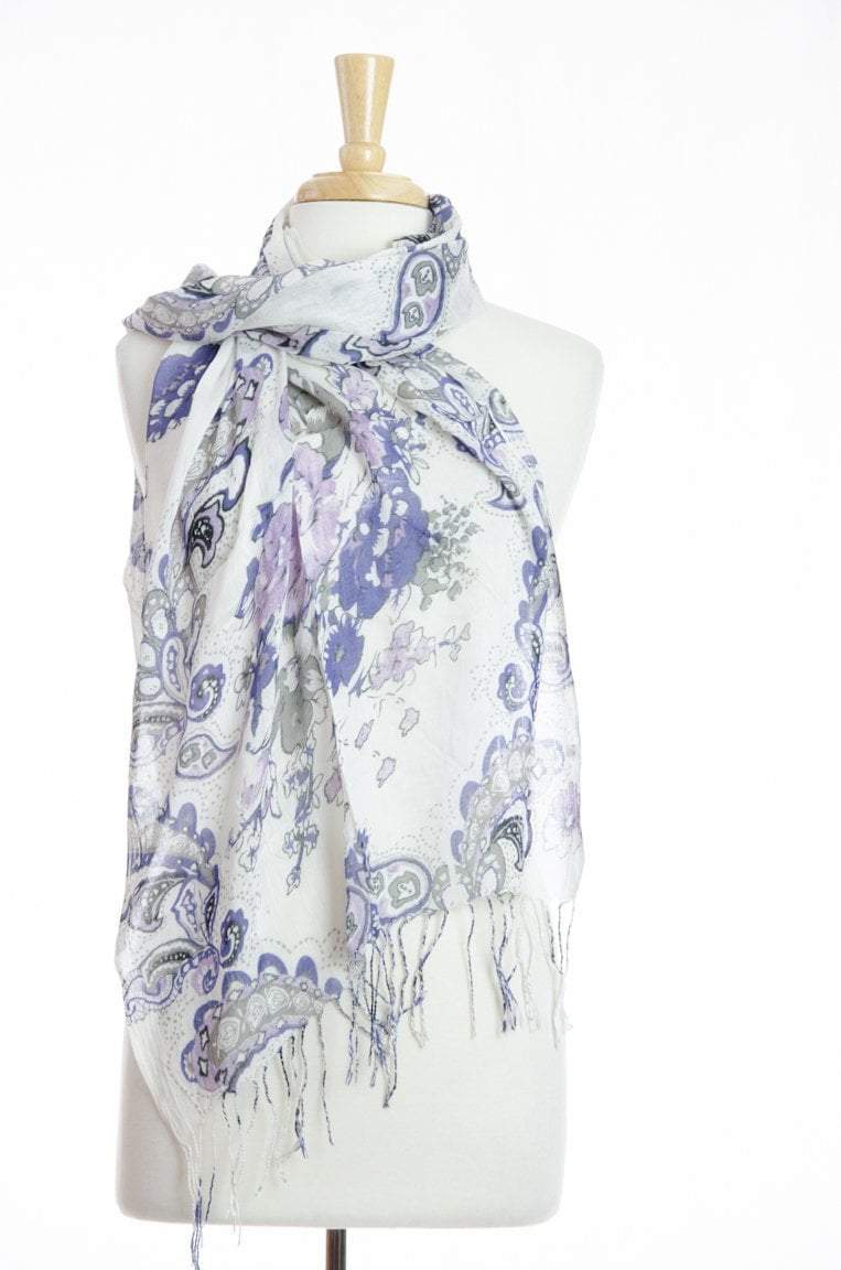 Purple Paisley Scarf Kabayare