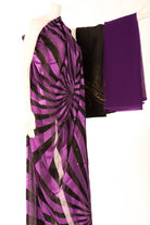 Purple spirals Chiffon Dirac Kabayare