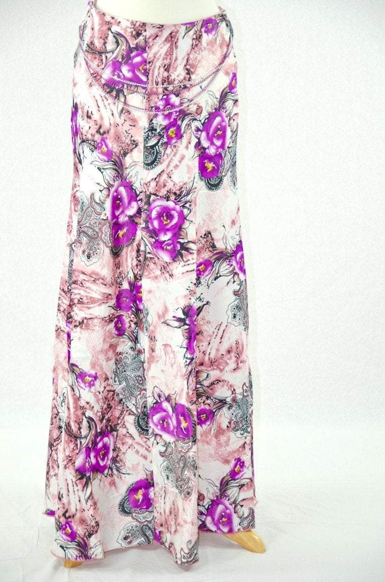 PurpleTattoo Roses Silk Skirt Kabayare