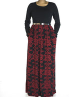 Red Allure maxi dress Kabayare