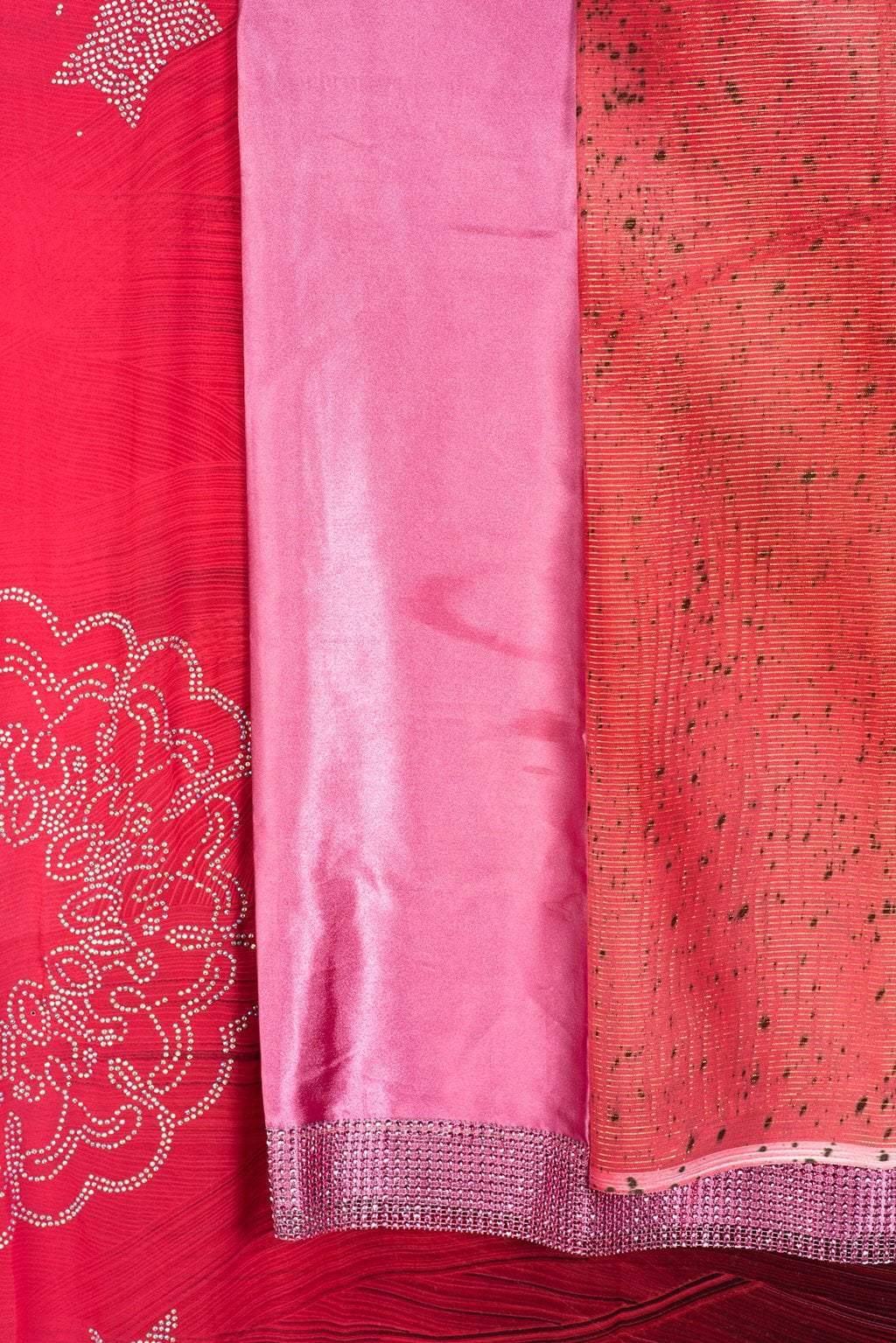 red and pink Chiffon Dirac Kabayare