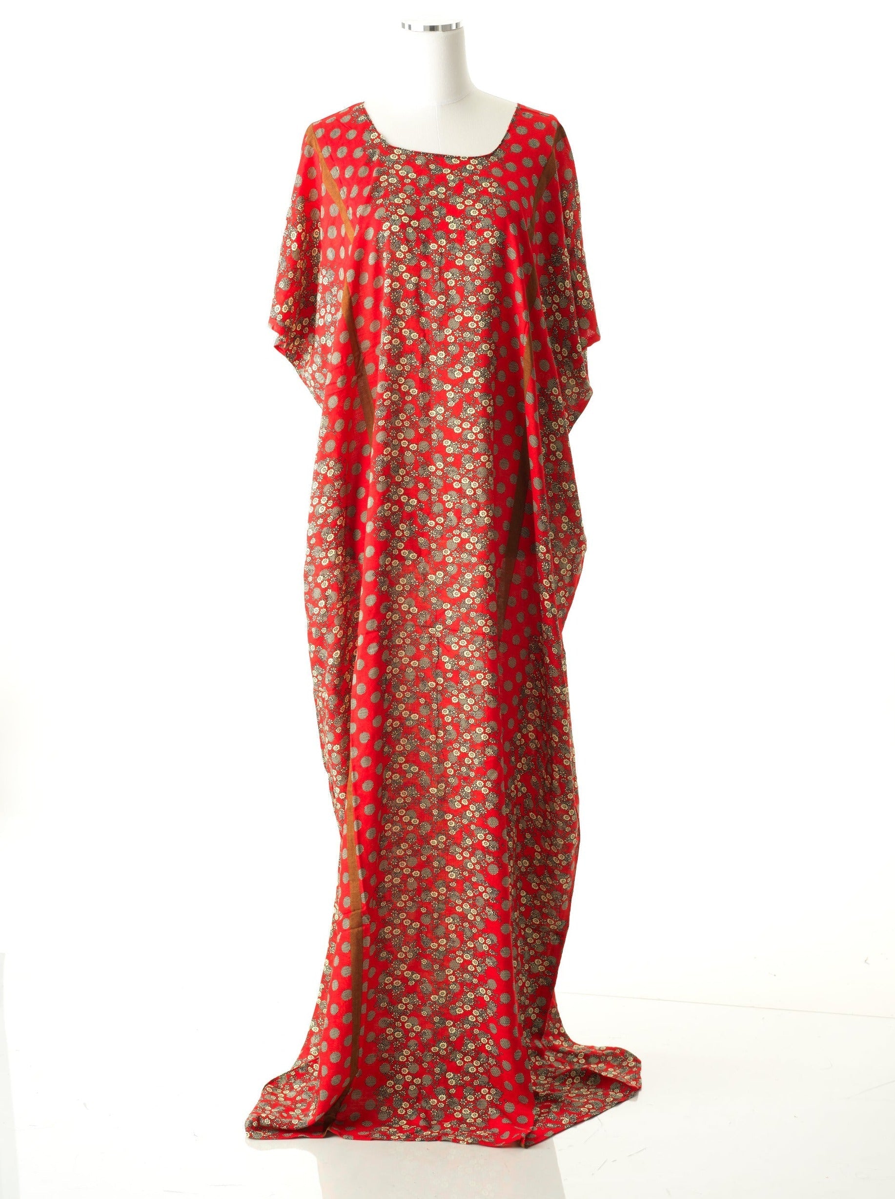 Red Lobelia bati dress Kabayare