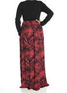 Red Palms maxi dress Kabayare