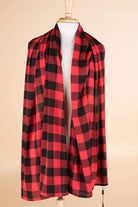 Red Plaid Hijab Kabayare