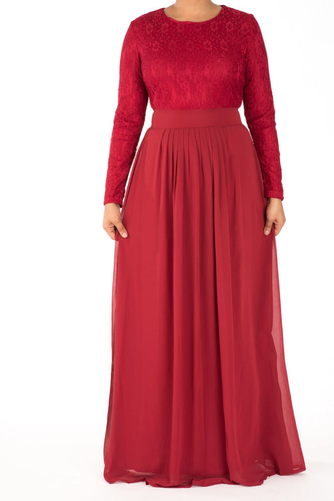 Red ROMANTIC FANTASY maxi dress Kabayare