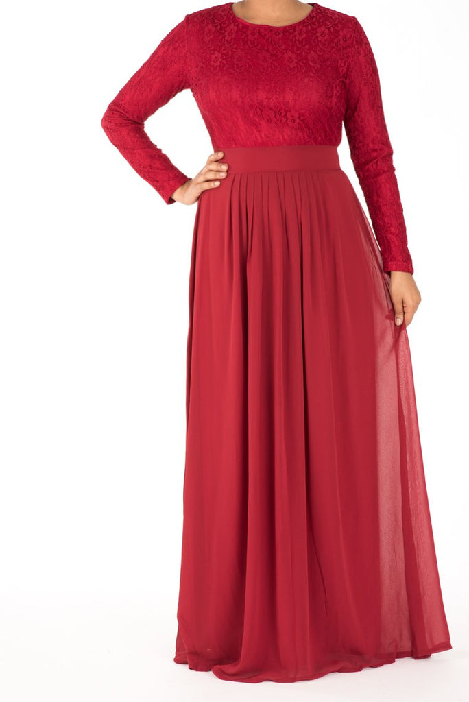 Red ROMANTIC FANTASY maxi dress Kabayare