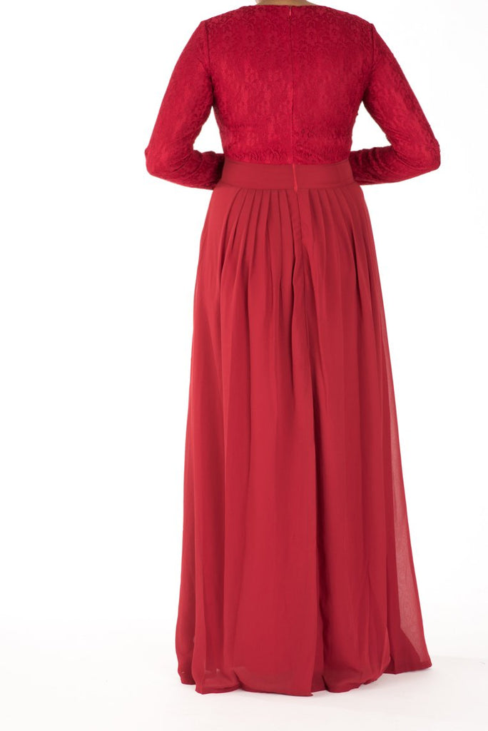 Red ROMANTIC FANTASY maxi dress Kabayare