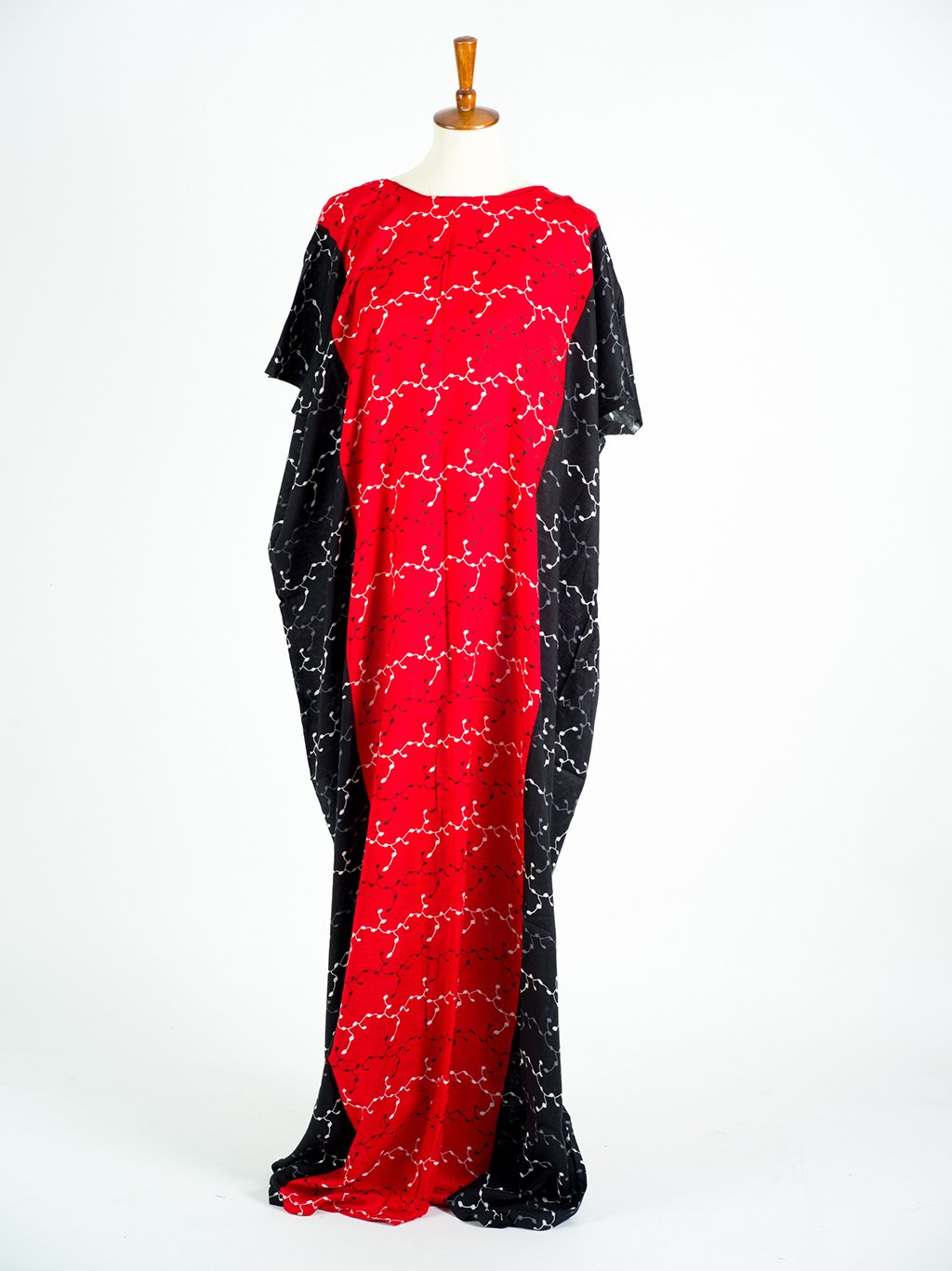 Red wire PRINT BATI DRESS Kabayare