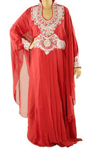 Rich Red Fancy Jilabiya Kabayare