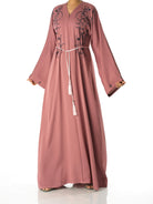 Rose Blush georgette abaya Kabayare (6820062855346)