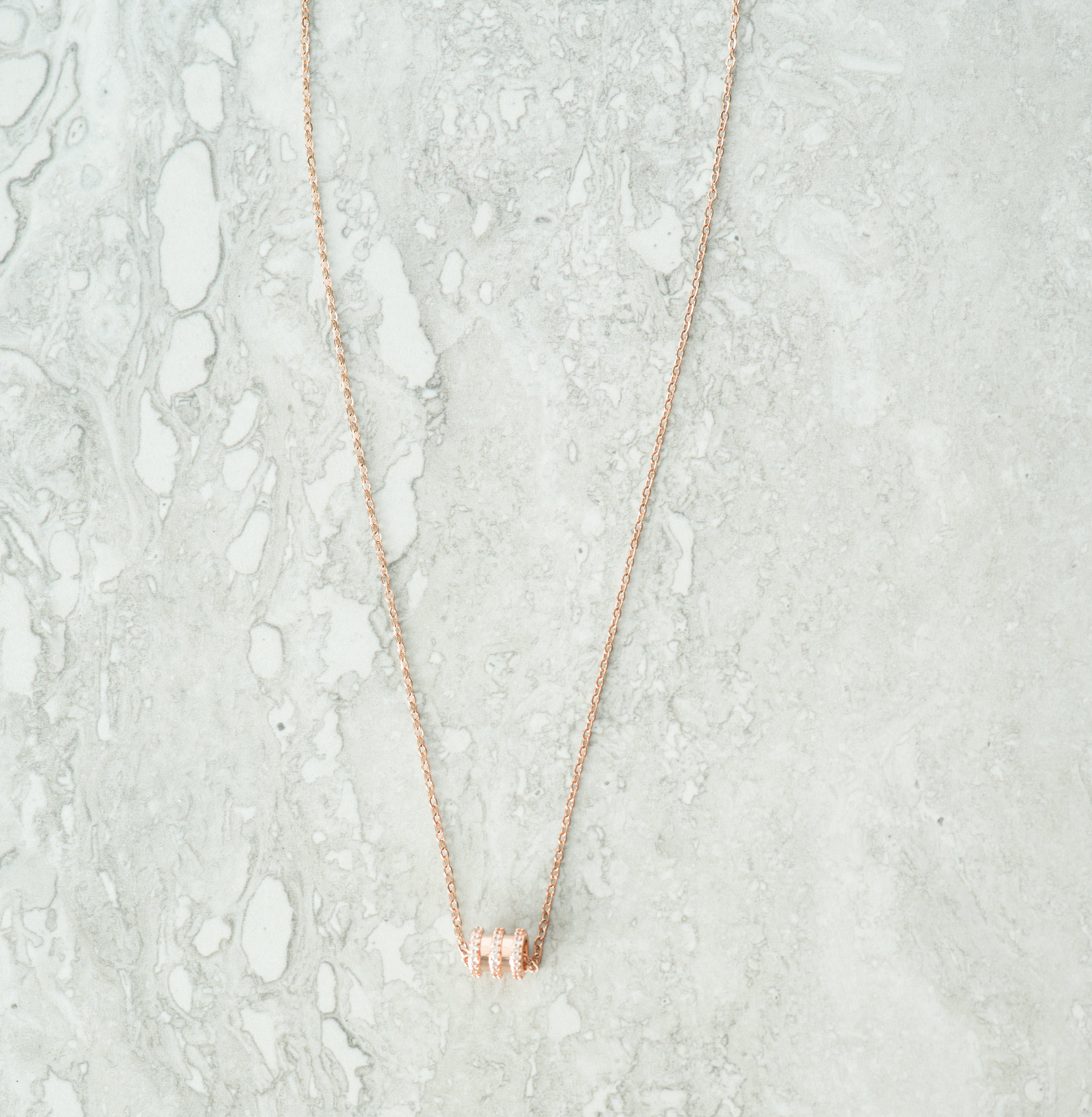 rose gold bangle necklace Kabayare