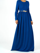 Royal Blue ORIGINAL Milk Silk Maxi Dress Kabayare