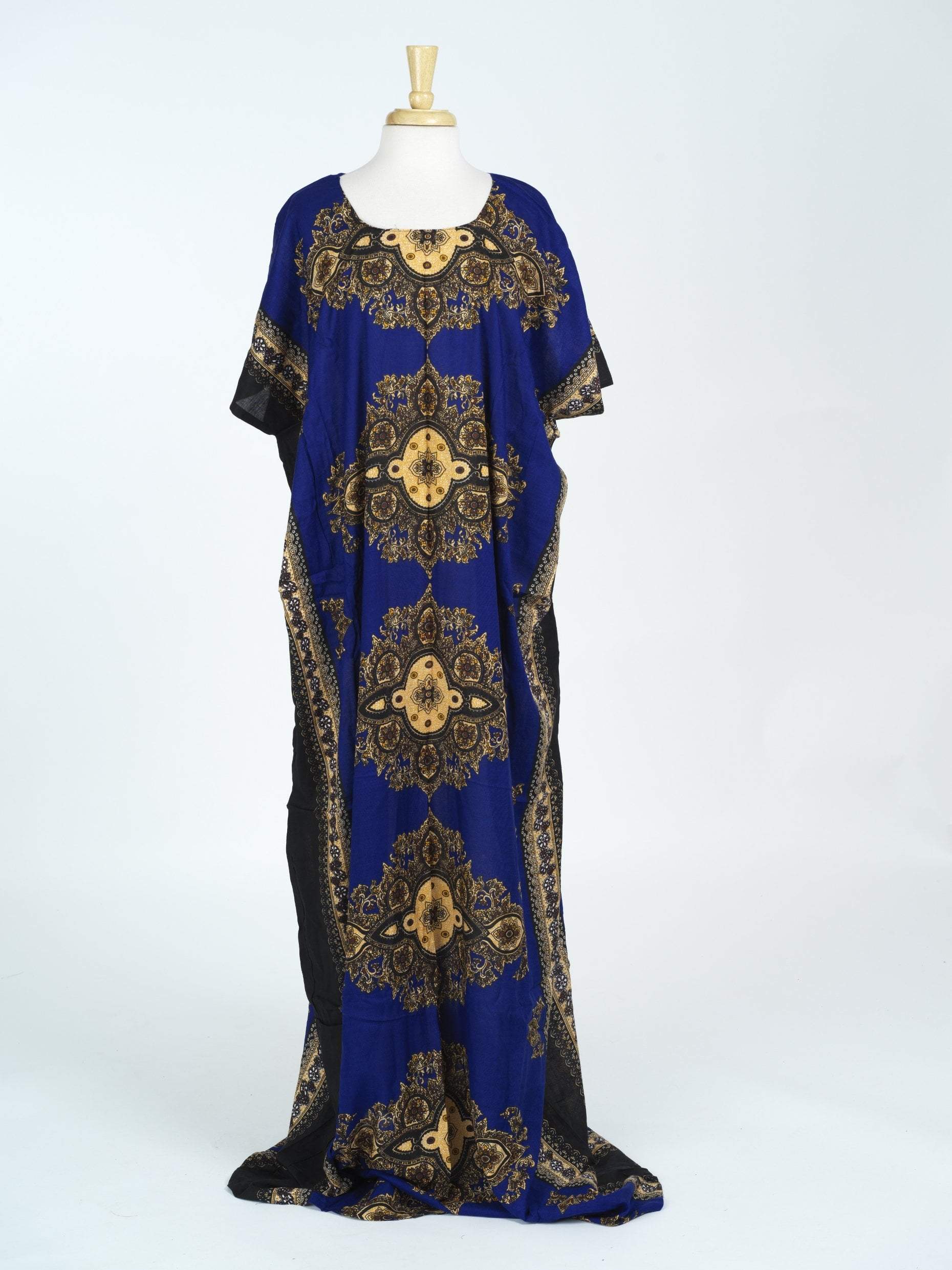 Royal Blue pattern Bati Dress Kabayare