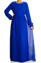 Royal French Pleats Maxi Dress Kabayare