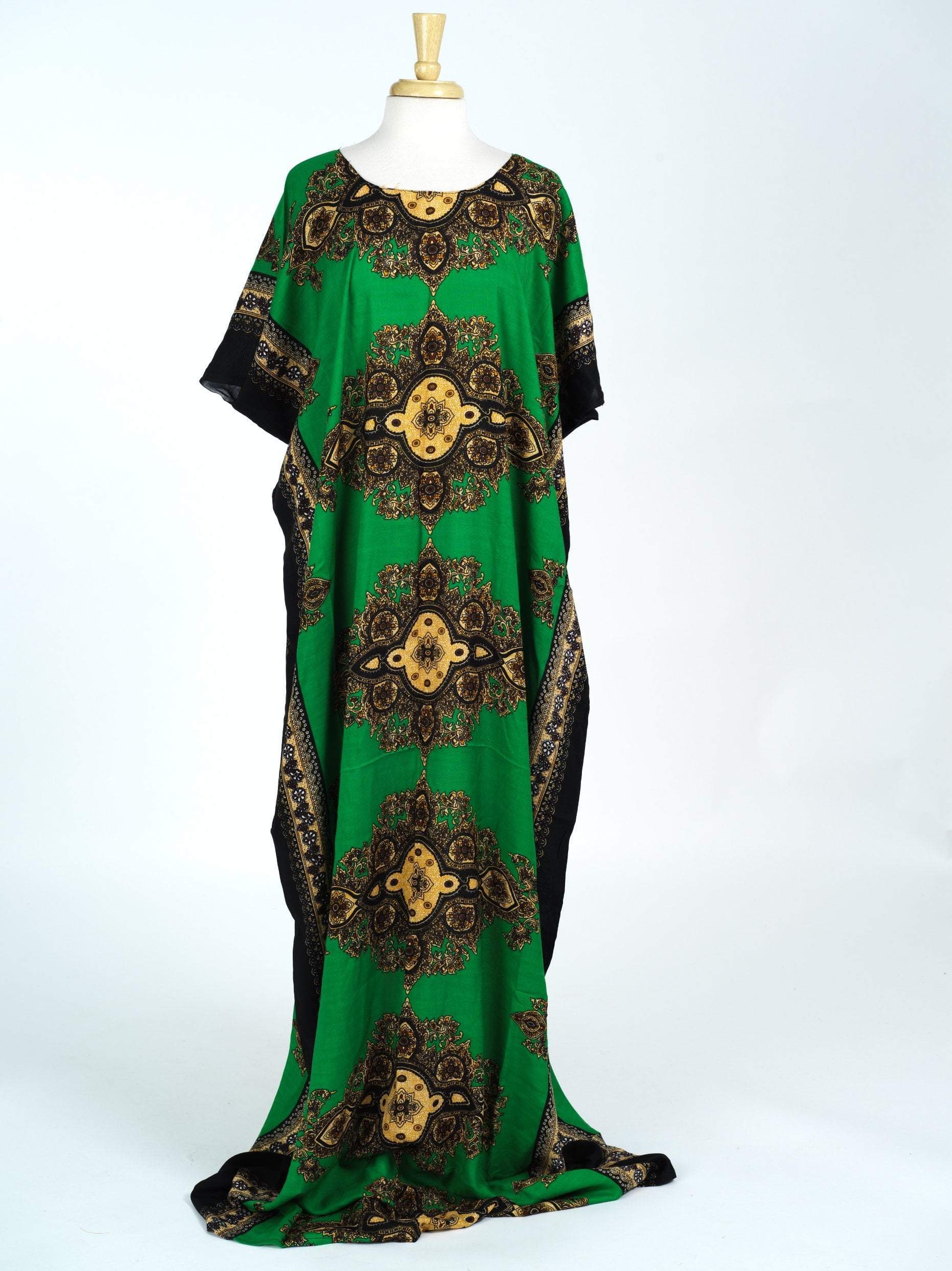 Royal Green pattern Bati Dress Kabayare
