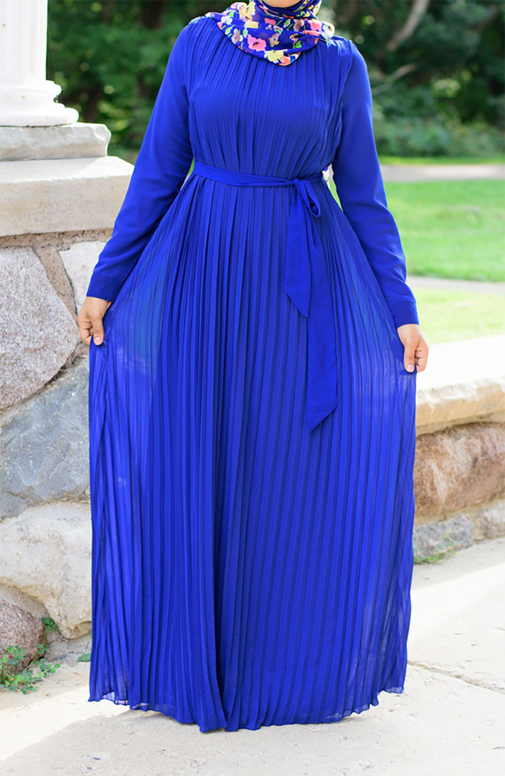 Royal Italian Pleats maxi dress Kabayare