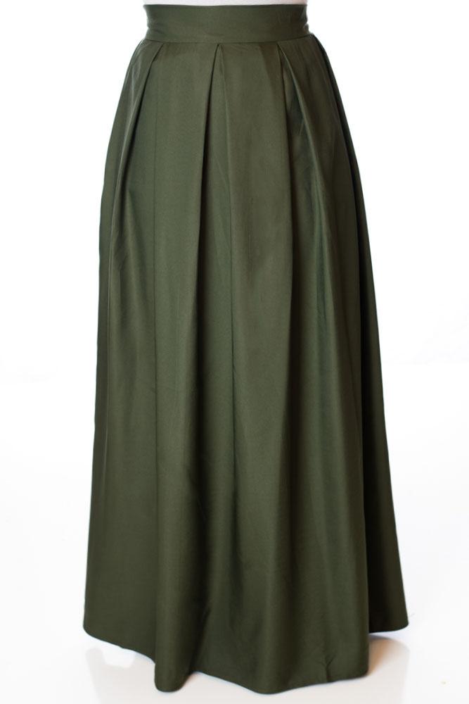 Sage A- Line Maxi Skirt Kabayare