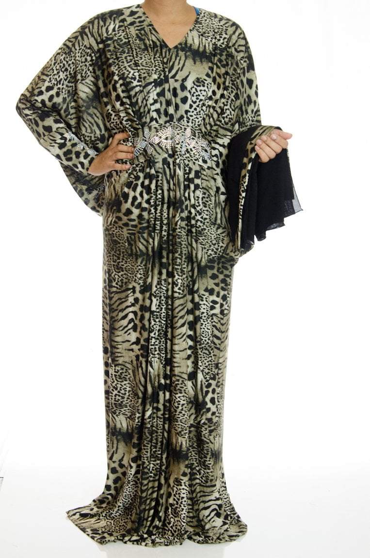 sakina Butterfly Jersey Abaya Kabayare