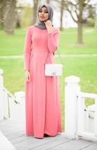 Salmon Elite Maxi Dress Kabayare