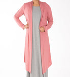 Salmon rose Maxi Cardigan Kabayare