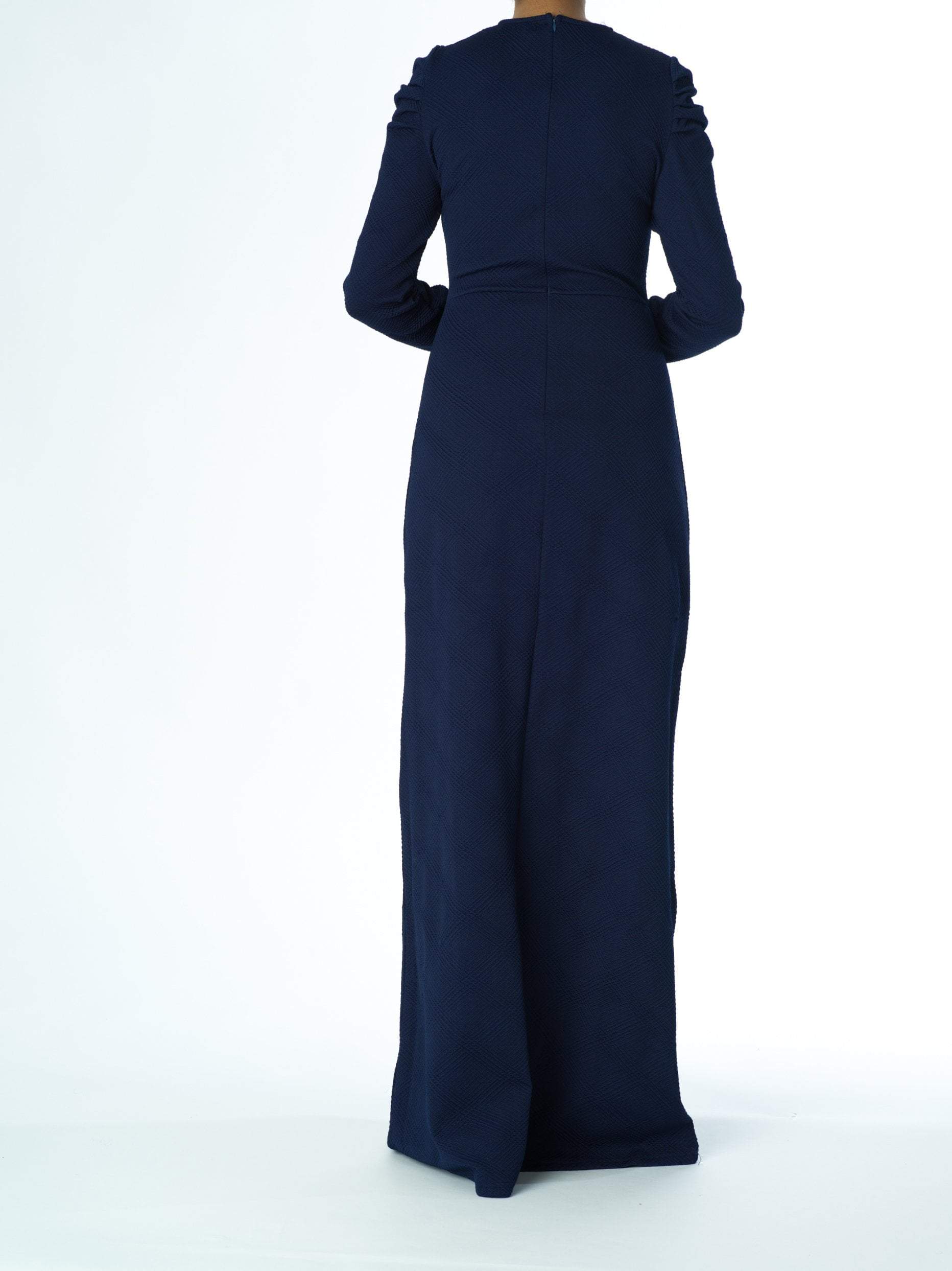 Shoulder Puff Sleeve ponti-di-roma dress Kabayare