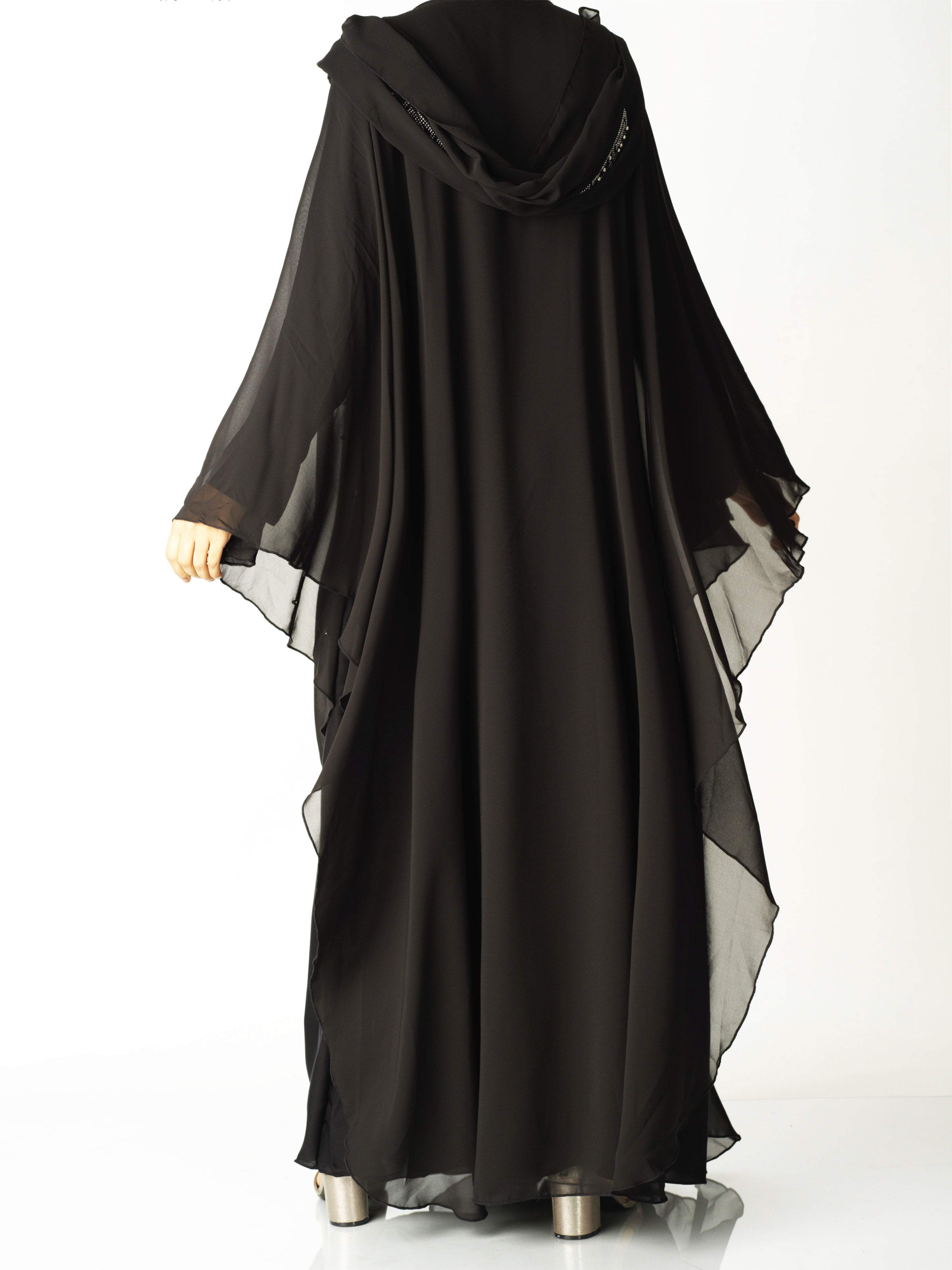 silver Crystal butterfly abaya Kabayare (6820056072370)
