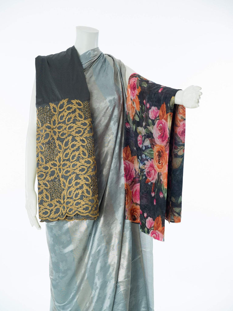 Silver Goden saree Dirac sets - Kabayare Fashion (5667583000725)