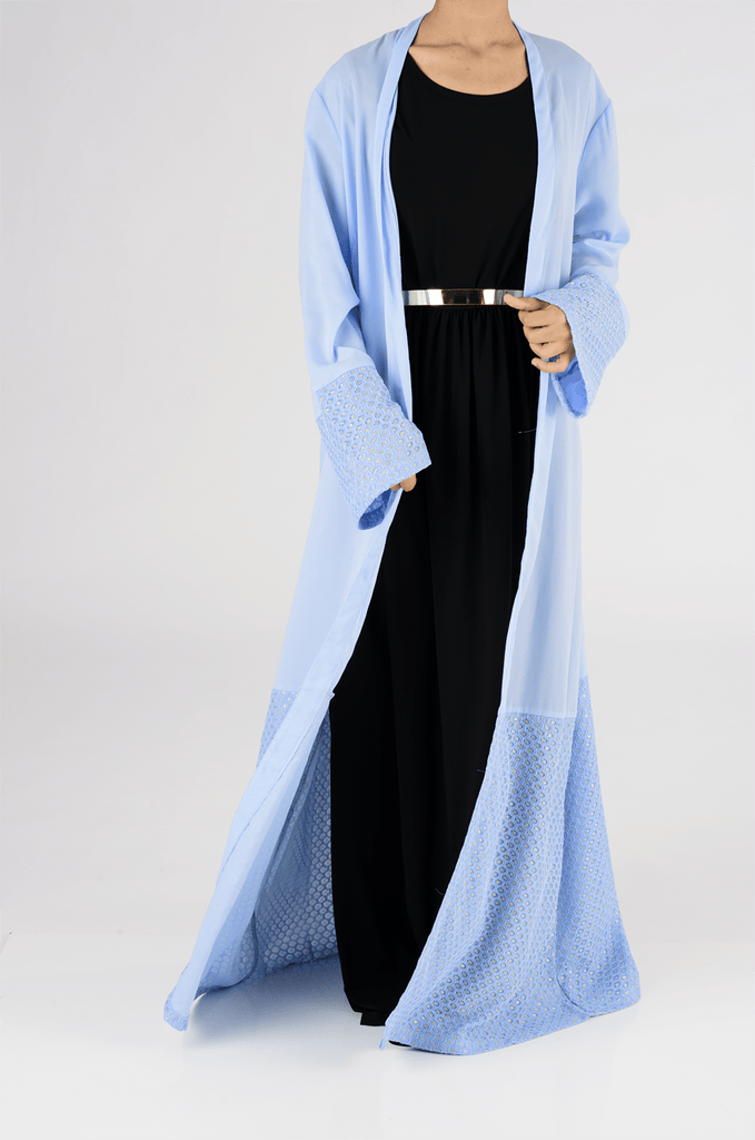 Sky Blue Magnificent Kimono Kabayare
