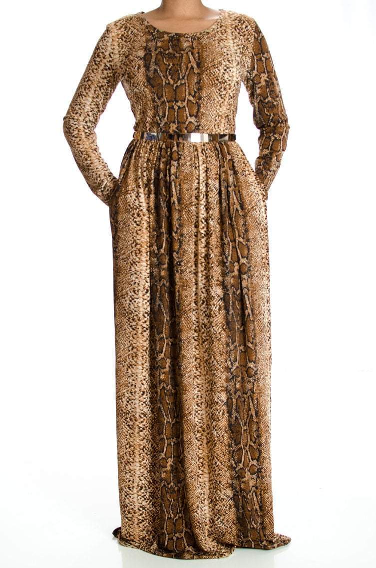 Snakeskin Maxi dress Kabayare