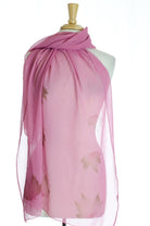 Soft Pink Leaves Hijab Kabayare