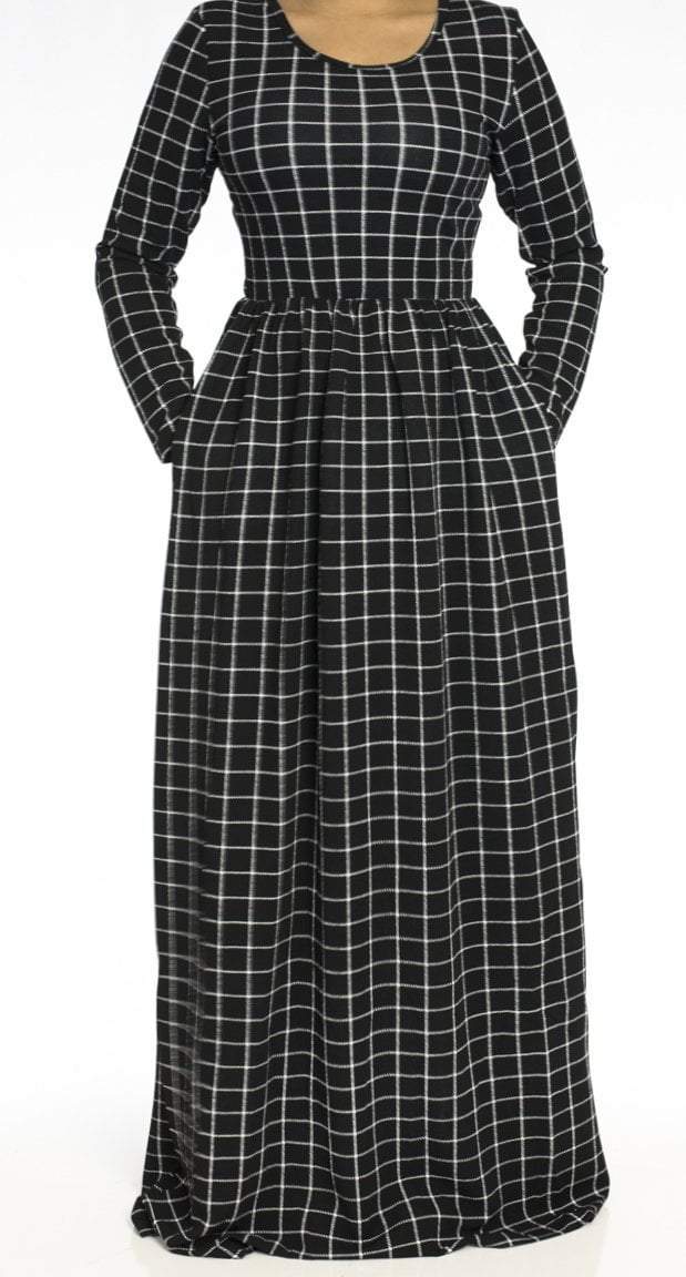 square prints maxi dress Kabayare