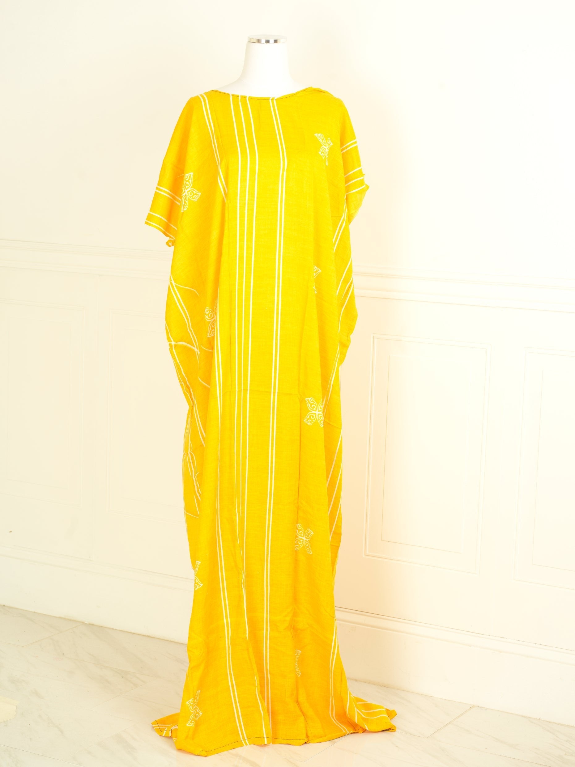 Sunny side yellow print bati dress KF