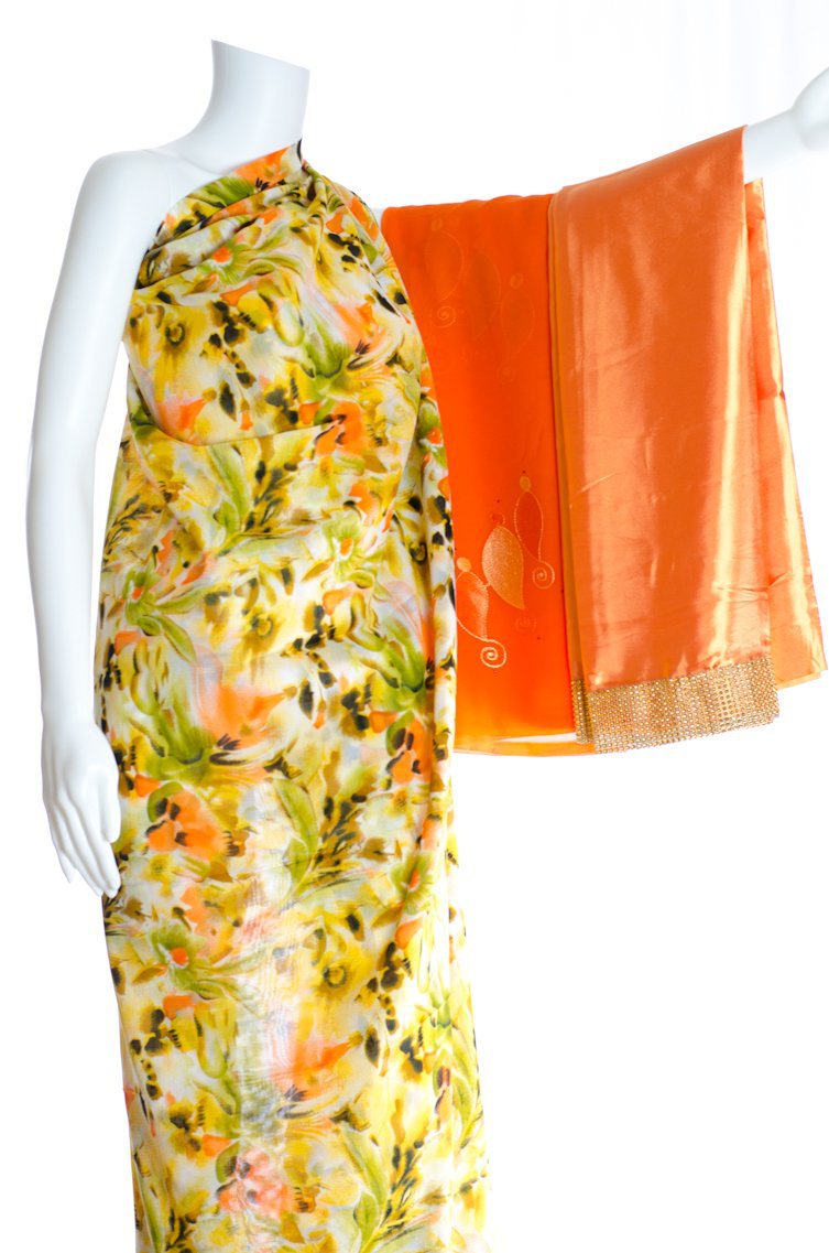 Sunset Floral Digital Dirac Kabayare
