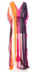 Sunset Kimono Maxi Dress Kabayare
