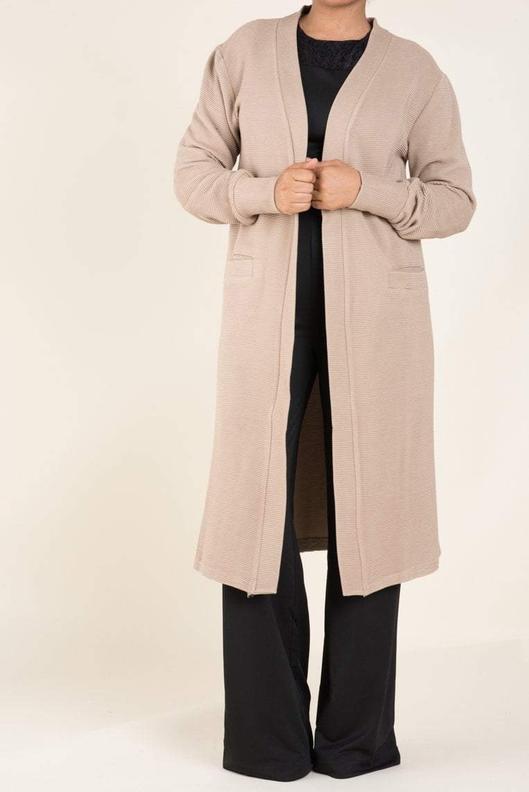 Tan cozy signature sweater Kabayare