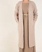 Tan cozy signature sweater Kabayare