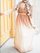 Tan Ombre maxi dress Kabayare