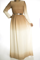 Tan Ombre maxi dress Kabayare