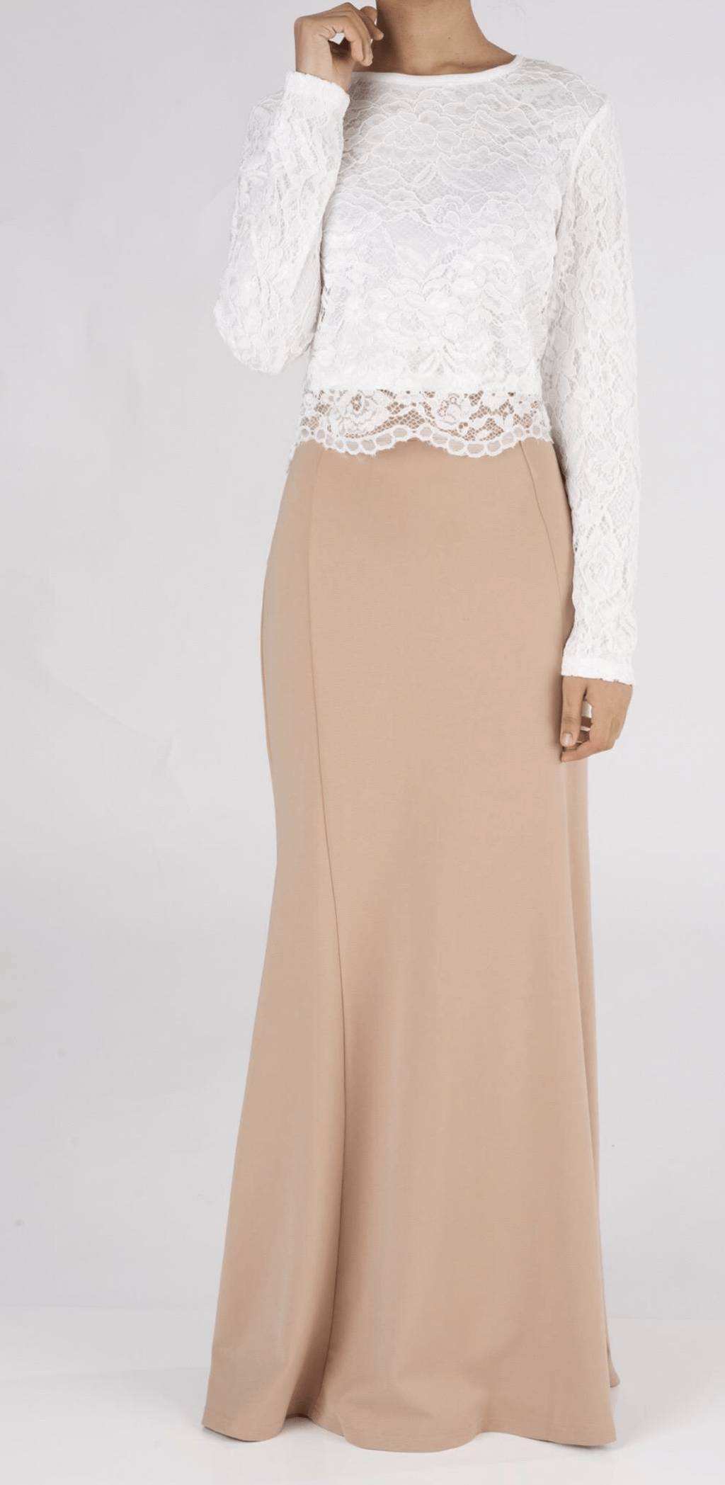 Tan Pencil Skirt Kabayare