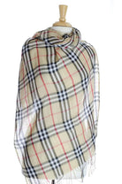 Tan Plaid Hijab Kabayare